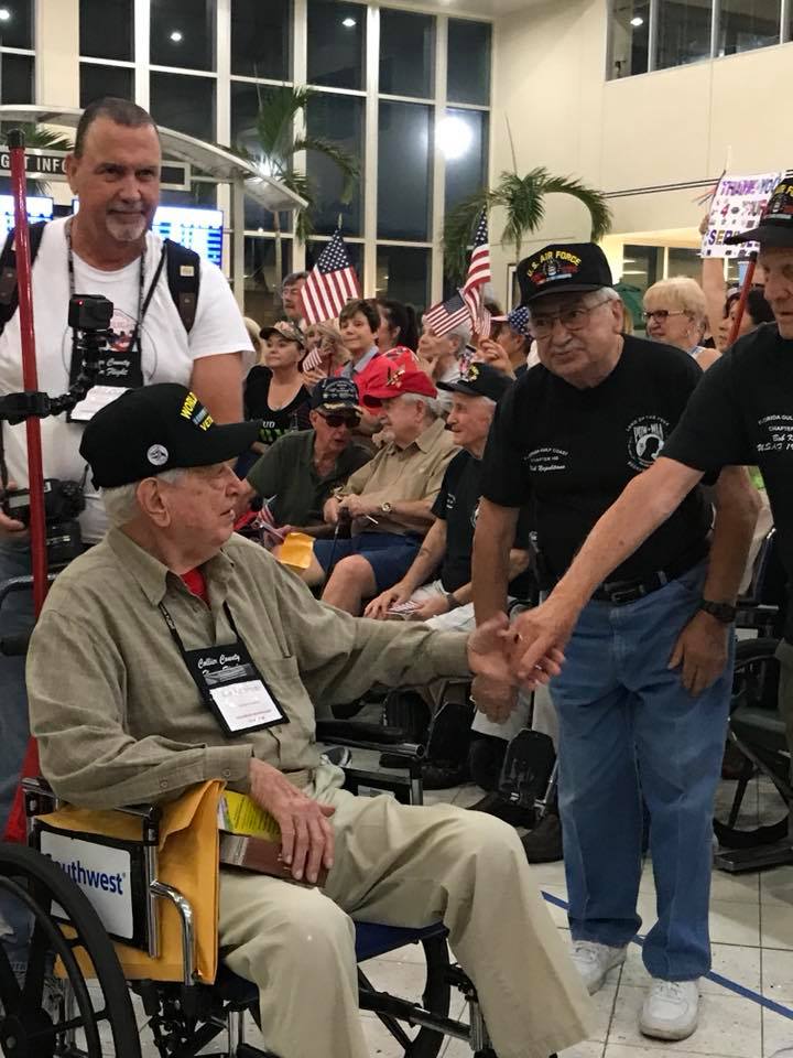 Veteran Returns from Honor Flight